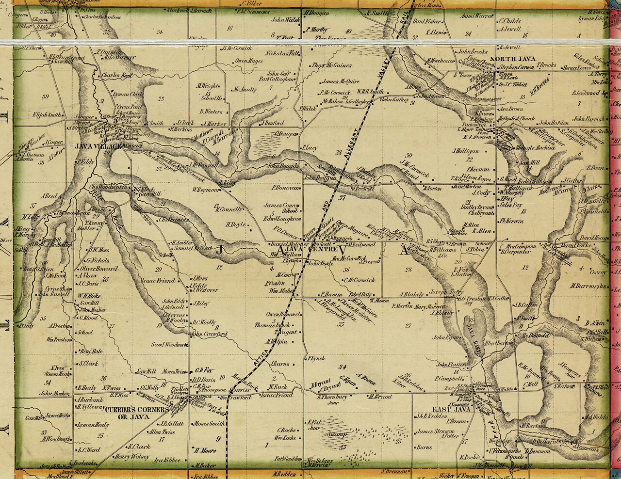 Java section of Wyoming County, NY, 1853.jpg