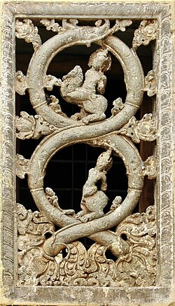 Indian window of the Kalleshvara Temple (India)