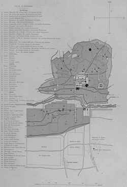 Printed map of Isfahan