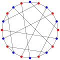 A 2-coloring of the Desargues graph or '"`UNIQ--postMath-00000046-QINU`"'
