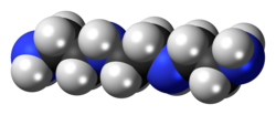 Spacefill model of triethylenetetramine