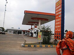 A CNG station near Habib Abad, in Pattoki tehsil, Punjab, Pakistan