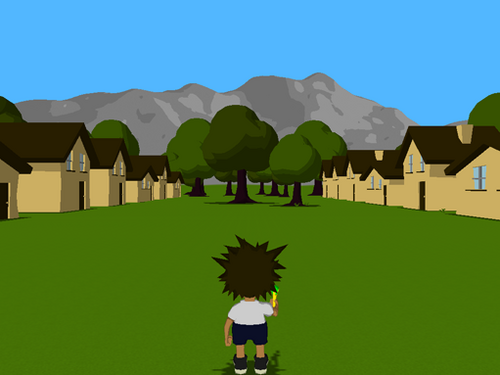 1. The scene is rendered with cel shading to a screen-sized color texture.