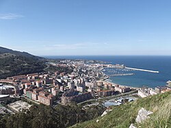 View of Castro Urdiales from Mount Cueto