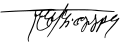 Mathias I's signature