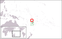 Location of Rotuma in Fiji