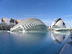 L'Hemisfèric (IMAX Dome cinema) and Palau de les Arts Reina Sofia