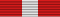 A ribbon 3/8 red, 2/8 white and 3/8 red.