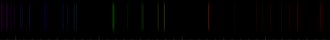 Color lines in a spectral range