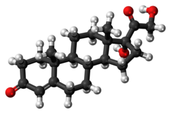 Cortodoxone 3D ball molecule view