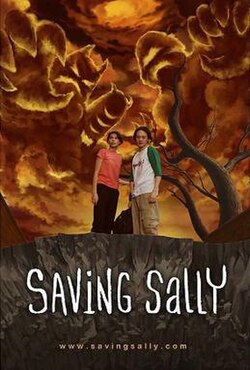 Theatrical release poster featuring Sally (left) and Marty (right) in the foreground. In the background are stylized monster depiction of Sally's parents (left) and Nick (right).