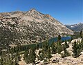 Mt. Bago above Charlotte Lake, from northeast on JMT.