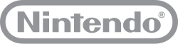 Nintendo's logotype, in gray.