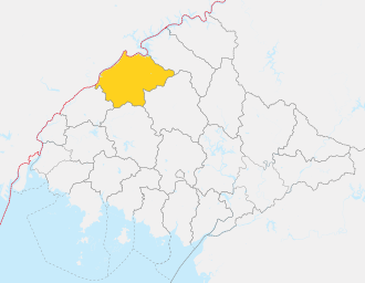 Location of Sakju County