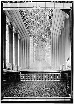 Four-story high grand lobby of the Paramount Theatre, Oakland (1932)