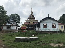 Waithali town in Mrauk U district