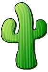 Cacti logo, a stylized green cactus