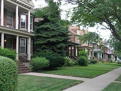 Single-family homes in the Woodbridge Historic District