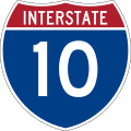 Interstate 10 marker