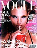 Vogue’s usage of the Didot logo on the May 2000 UK edition magazine.