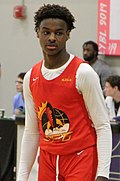 Bronny James was selected 55th overall by the Los Angeles Lakers.