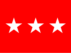 Flag of a Lieutenant General in the United States Army.