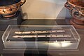 Aulos bodies made of bone. Archäologisches Museum Thessaloniki.