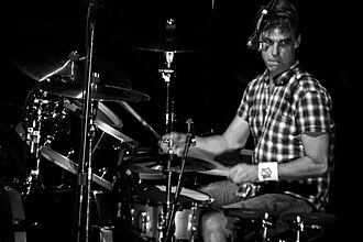 Cameron drumming with Soundgarden in 2013