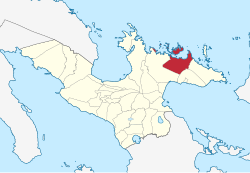 Map of Camarines Sur with Garchitorena highlighted