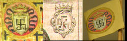 The swastika with arrows used by the 17th-century Japanese ambassador Hasekura Tsunenaga
