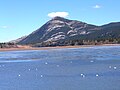 Lac des Arcs formed along Bow River