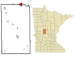 Location of Staples, Minnesota