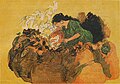 Morgiana pours boiling hot oil into the jars containing the infamous Forty Thieves.