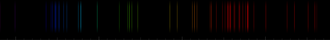 Color lines in a spectral range