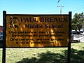French and English slogan of bilingual Paul Breaux Middle School in Lafayette, Louisiana
