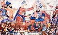 Baba Buddha crowning the fifth guru