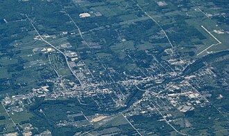Aerial photograph of Big Rapids in 2009