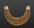 Broad collar of Senebtisi, 1850–1775 BC; faience, gold, carnelian and turquoise; Metropolitan Museum of Art