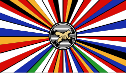 Proposed flag of europe from an anonymous pan-european brochure from 1920 (obverse)