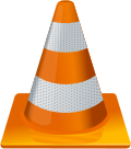 Icon of VLC media player, a traffic cone