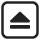 A black rectangle beneath a black triangle pointing upward