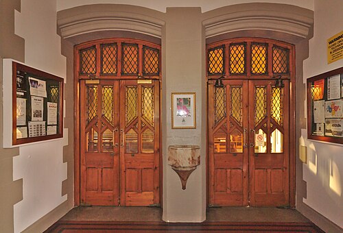 Narthex of St Charles Borromeo Church in Kingston upon Hull, England