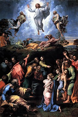 Transfiguration (1520–unfinished at his death), Pinacoteca Vaticana