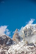 Close-up of Ladyfinger Peak