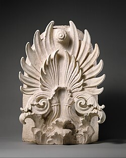 Ancient Greek fleuron as an anthemion (Greek word for flower), c. 350–325 BC, marble, Metropolitan Museum of Art, New York City