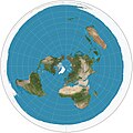 Polar azimuthal equidistant projection