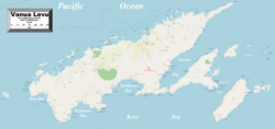 Vanua Levu with Labasa in the north