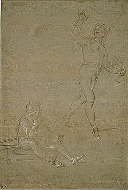 Study for soldiers in this Resurrection of Christ (c. 1500)