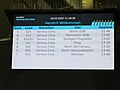 Display board in the long-distance bus terminal