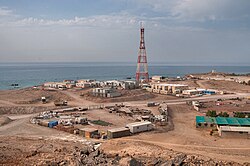 View of northern part of Halul Island from a hill